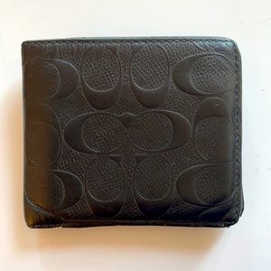 COACH logo coin wallet